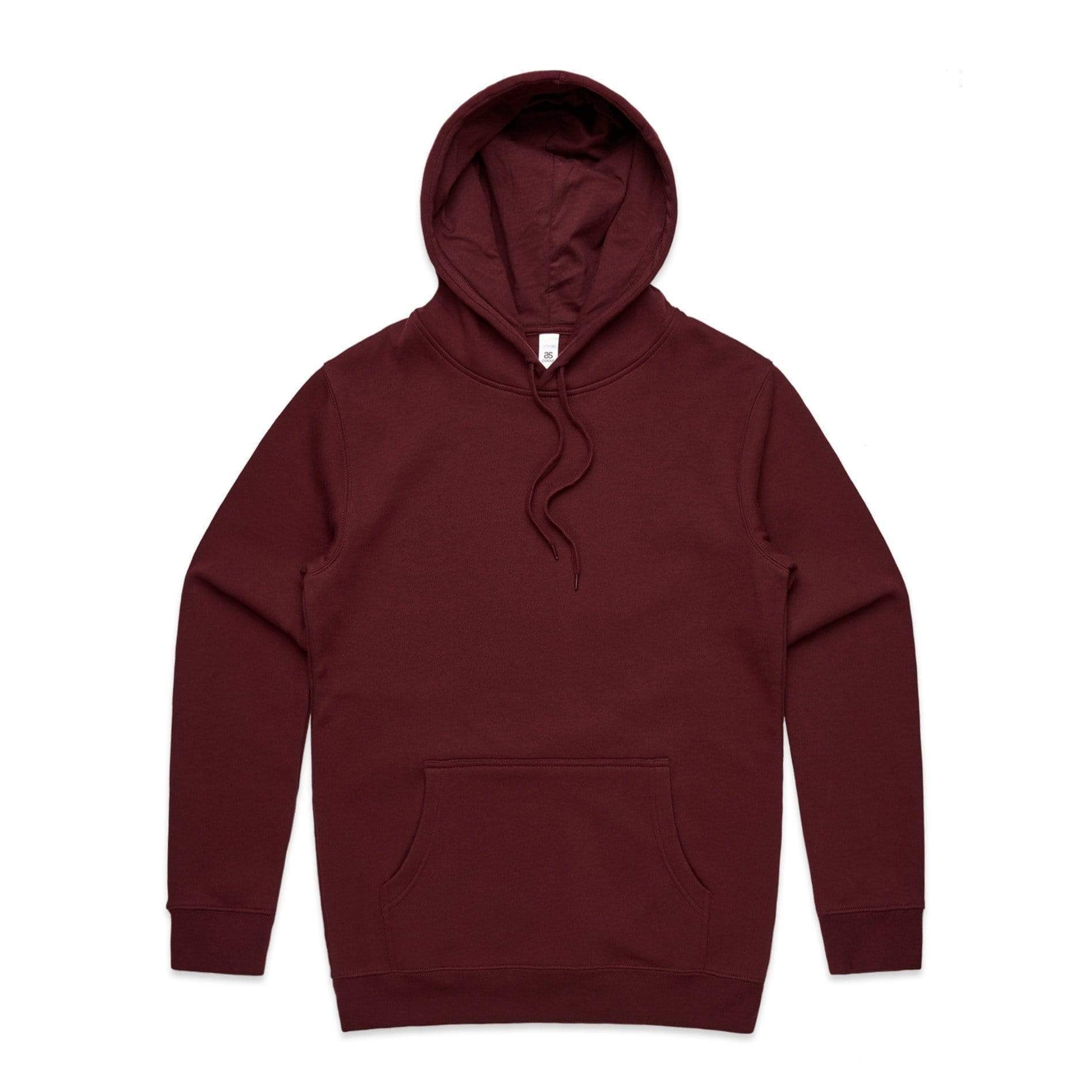As Colour Men's stencil hoodie 5102 Casual Wear As Colour BURGUNDY XXS 